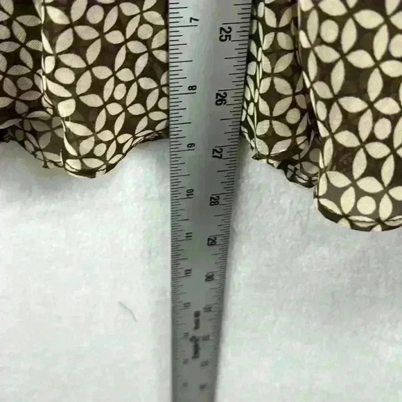 R & K Originals Dress Brown/Tan Women’s Size 12 Geometric Print Lined - Picture 5 of 8